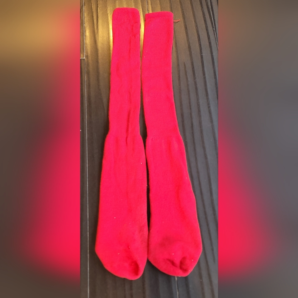 Vibrant Red Athletic Socks for Men